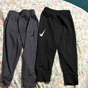 Nike Kids Black and Dark Gray Joggers